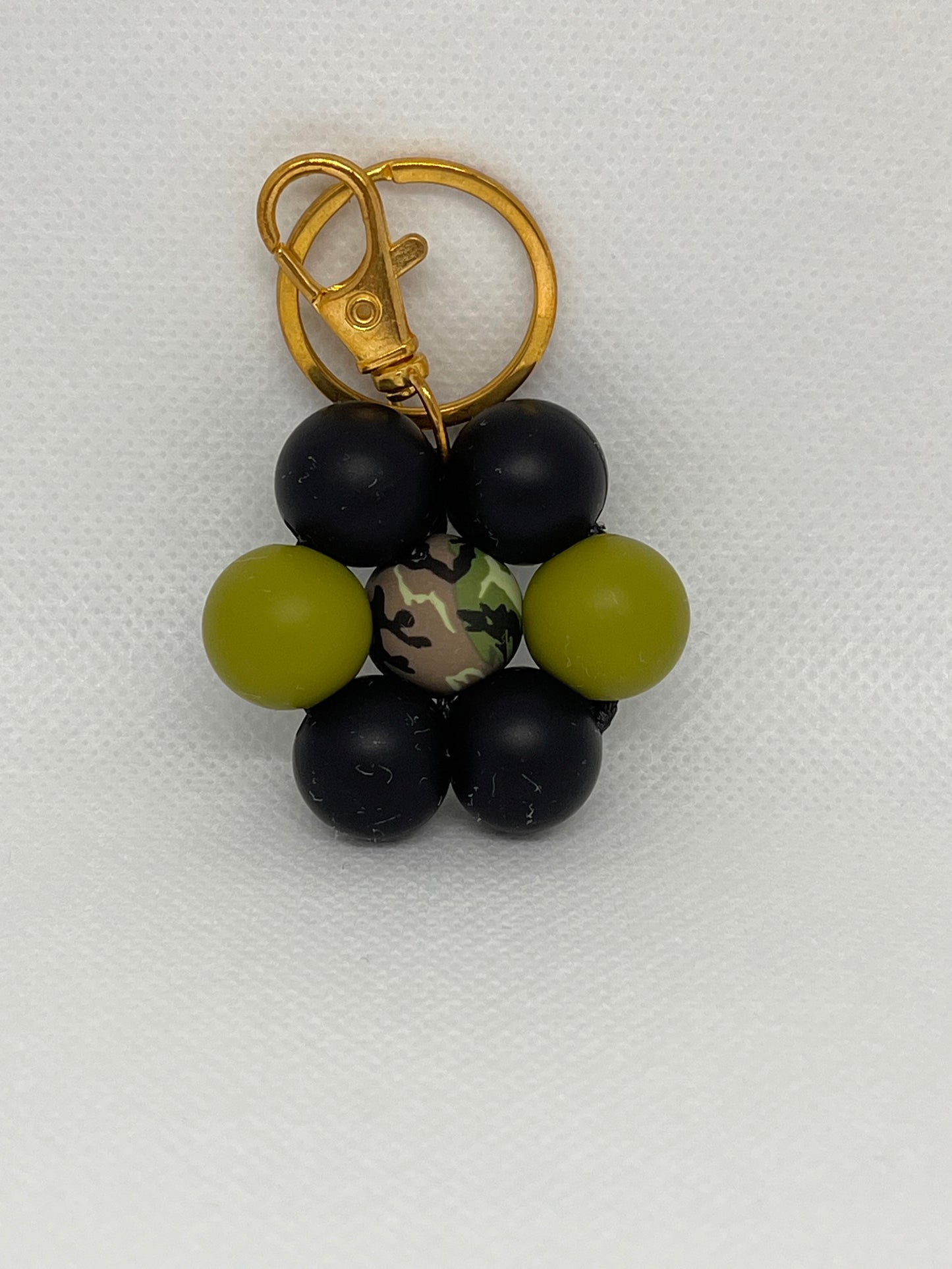 Camo Flower Keychain