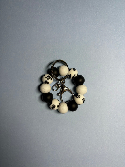 Mini Paw print wristlet keychain